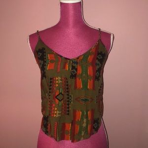 Aztec pattern tank top